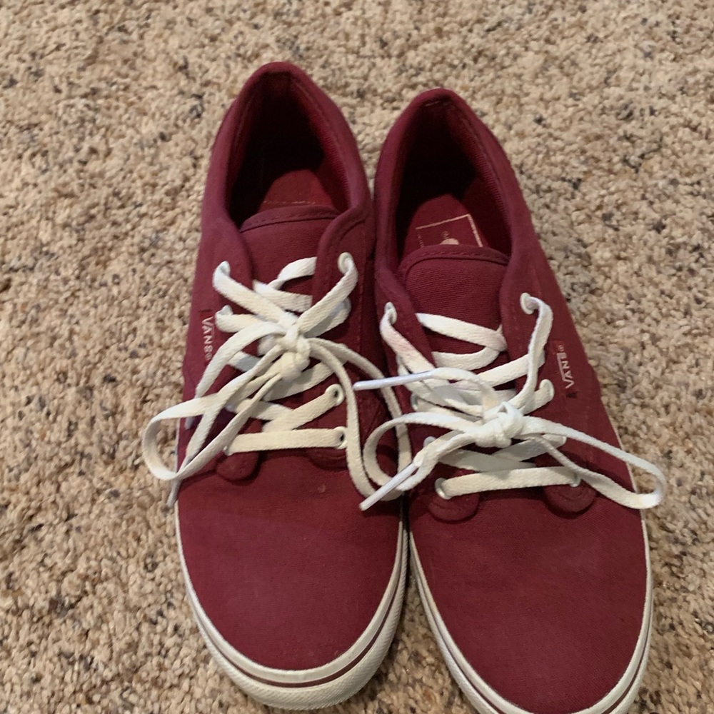 Maroon vans!